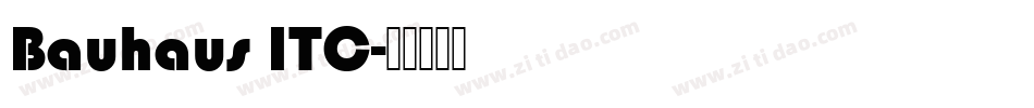 Bauhaus ITC字体转换